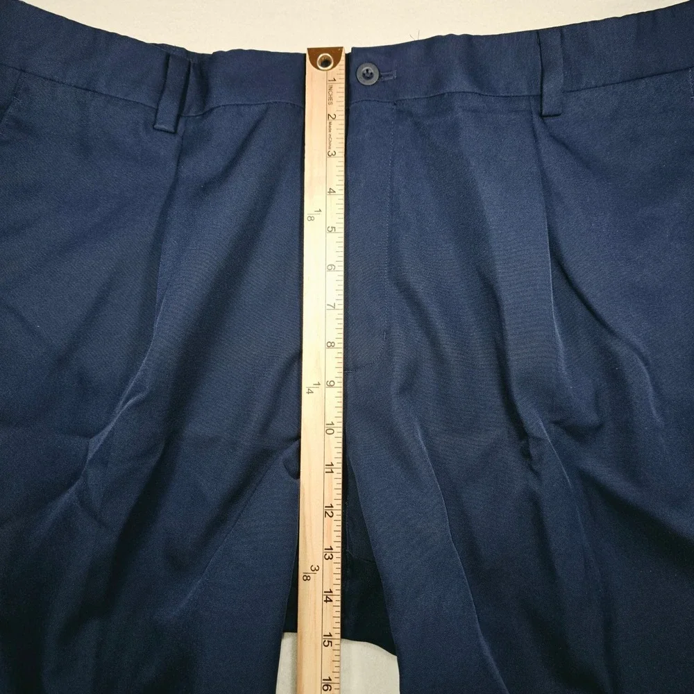 Nike Golf Tour Performance Pleated Pants Navy Blue Mens 42x32 Tech Trousers